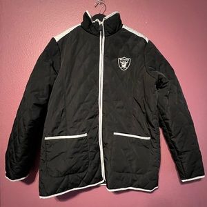 NFL Raider’s Women’s Quilted Long Sleeve Jacket Vintage